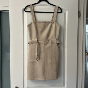 Faux suede dress